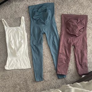 BLANQI MATERNITY LEGGINGS AND TOP BUNDLE